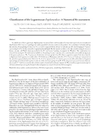 Classification of the Leguminosae-Papilionoideae: a Numerical Re-Assessment