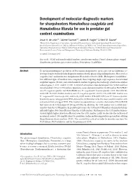 Development of Molecular Diagnostic Markers for Sharpshooters Homalodisca Coagulata and Homalodisca Liturata for Use in Predator Gut Content Examinations