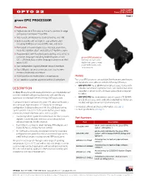 Data Sheet: Groov EPIC Processor