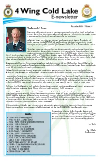 December 2016 - Edition 11 Wing Commander’S Message
