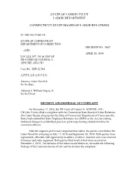 Decision and Dismissal of Complaint