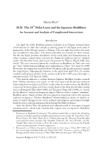 Martin Repp, H.H. the 14Th Dalai Lama and the Japanese Buddhists, an Account and Analysis Of