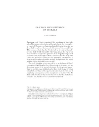 Plato's Metaphysics of Morals