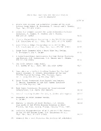 SANTA CRUZ INSTITUTE for PARTICLE PHYSICS LIST of PREPRINTS SCIPP # 1. Finite Size Scaling and Asymptotic Freedom of the SU(2)