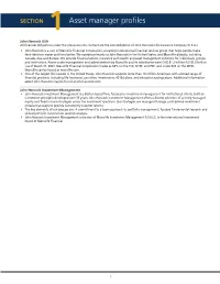 SECTION 1Asset Manager Profiles
