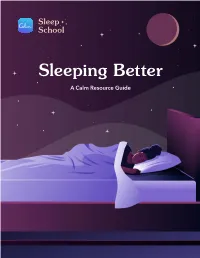 Sleeping Better
