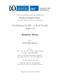 A Task Parallel Approach Bachelor Thesis Paul Blockhaus