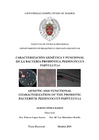 Pediococcus Parvulus 2.6
