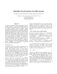 Reliability Growth Analysis of Satellite Systems