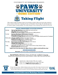 Taking Flight Activity Sheet