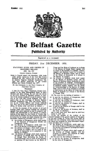 The Belfast Gazette Published Dp Flutboritp