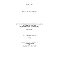 Trade Marks Inter Parte Decision,O/117/06