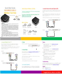 Congratulations, Setup Is Complete Quick Start Guide VULKANO FLOW