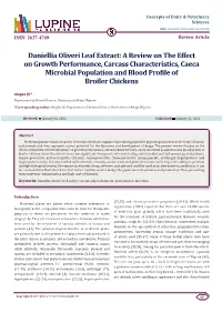 Daniellia Oliveri Leaf Extract