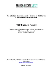 NGO Shadow Report