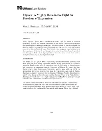Ulysses: a Mighty Hero in the Fight for Freedom of Expression