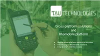 Cross-Platform Solutions and Rhomobile Platform