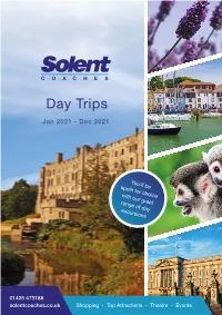 Day Trips Jan 2021 - Dec 2021