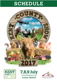 Official Schedule of the Eighty Eighth Kent County Show
