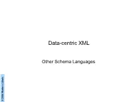 Data-Centric XML