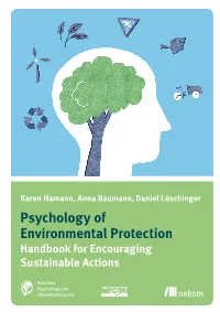 Handbook for Encouraging Sustainable Actions