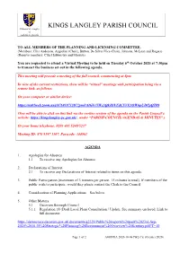 October 2020 at 7:30Pm to Transact the Business Set out in the Following Agenda