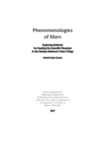 Phenomenologies of Mars