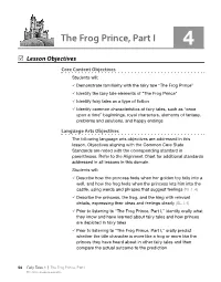 The Frog Prince, Part I