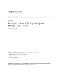 Tracing the Genesis of the English Requiem Through Selected Works V