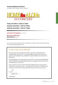 A Note from the Composer