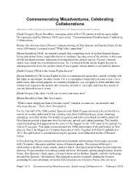 Commemorating Misadventures, Celebrating Collaborations [Announcer] This Program Is Presented by the Centers for Disease Control and Prevention