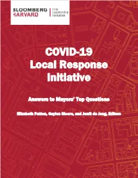 COVID-19 Local Response Initiative