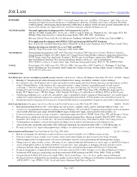 JOE LAM Website: | E-Mail: Joe@Joe-Lam.Com | Phone: (201) 887-7588