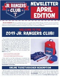 Newslet T Er April Edit Ion