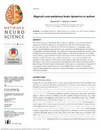 Atypical Core-Periphery Brain Dynamics in Autism