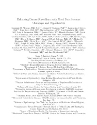 Enhancing Disease Surveillance with Novel Data Streams: Challenges and Opportunities