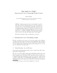 How Much Is a Triple? Estimating the Cost of Knowledge Graph Creation