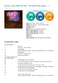 Marian Varga Stále Tie Dni • the Same Days Again Mp3, Flac, Wma
