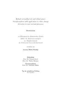 Robust Normality Test and Robust Power Transformation with Application to State Change Detection in Non Normal Processes