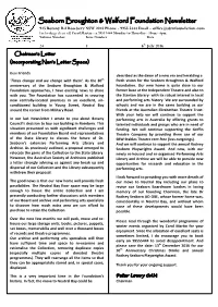 Seaborn Broughton & Walford Foundation Newsletter