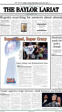Super Bowl, Super Crazy Push for Policy Change