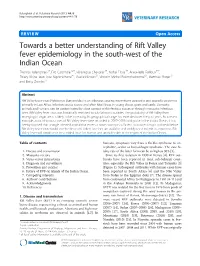 Towards a Better Understanding of Rift Valley Fever Epidemiology in The