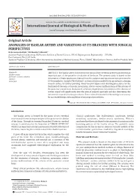 Anomalies of Basilar Artery and Variations of Its