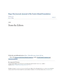 From the Editors