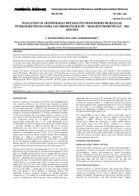 Gc – Ms) Analysis