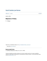 Misprison of Felony
