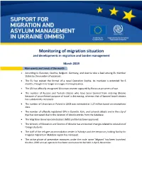Monitoring of Migration Situation and Developments in Migration and Border Management