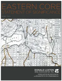 Eastern Core (False Creek Flats) Statement of Significance