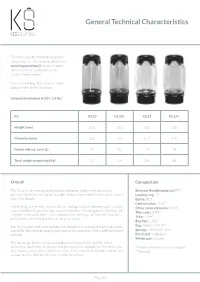 General Technical Characteristics