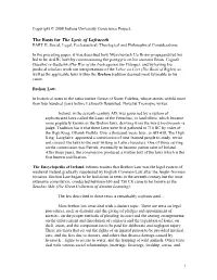 The Ecclesiastical, Theological and Philosophical Basis for Lafracoth